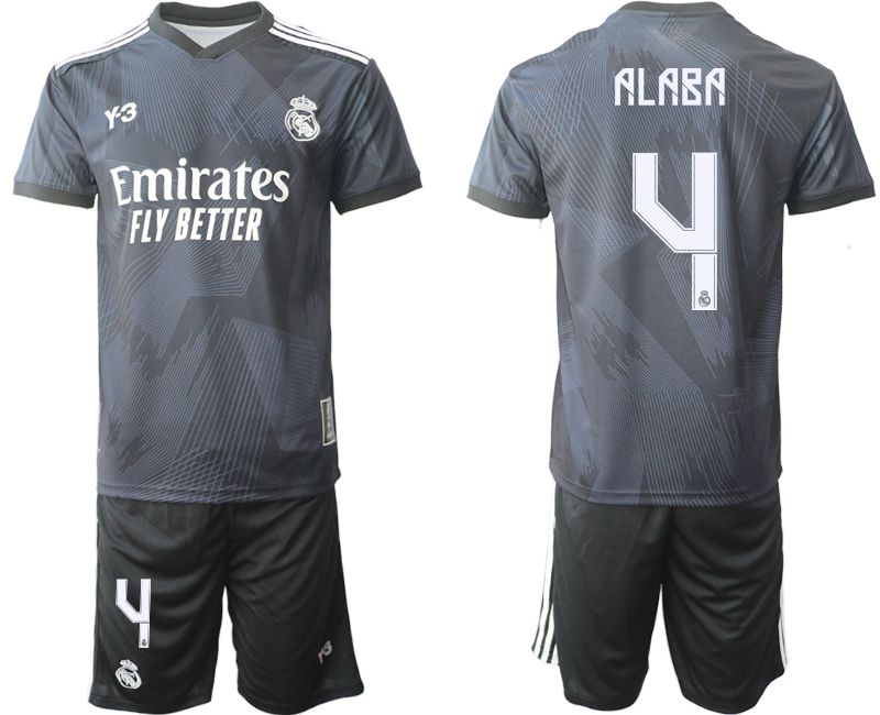 Men 2022-2023 Club Real Madrid Cuarta Camiseta Y3 de black #4 Soccer Jerseys->real madrid jersey->Soccer Club Jersey